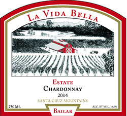 La Vida Bella Vineyard Estate Chardonnay Bailar 2013