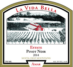 La Vida Bella Vineyard Estate Pinot Noir Amar 2013